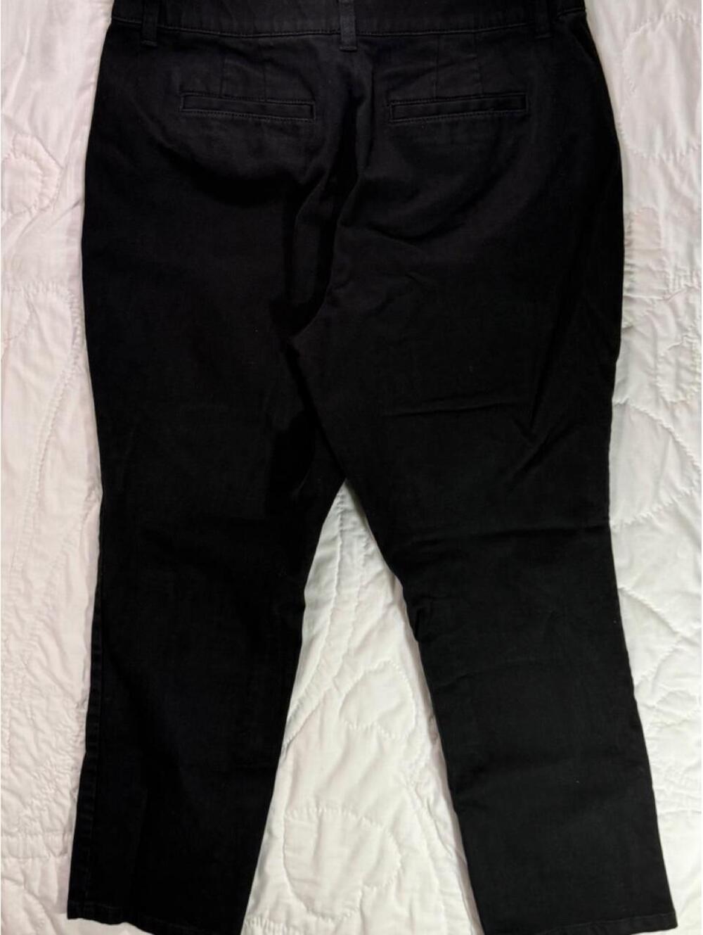 Signature Slimming by Christopher & Banks black stretch jeans Size: 12 short - Picture 6 of 6